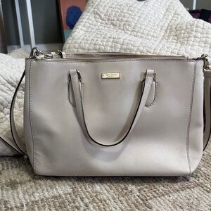 Kate Spade Light Gray Satchel